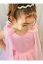 Pink Pearls Long Dress Vintage Baby Girl Dress,Birthday Dress,Photo Shoot Dress - 3