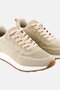 Women Lace Up Casual Shoes, Beige - 3