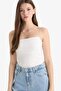 Fitted Cotton Strap Basic Undershirt F5196Ax25Sm - 3