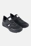 Men Brand Logo Lace Up Outdoor Shoes, Black