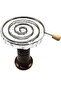 | 2 Charcoal Holder Bowl Tray Snail Coils - 5