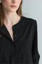 Black Lizi Linen Shirt - 4