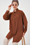 Women's Long Shirt Tunic 5945 - Tan - 3