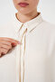 Women's Long Shirt Tunic - Ecru - 5