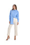 Solid Shirt Tunic with Long Sleeves - 4