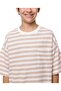 Striped T-Shirt with Crew Neck and Short Sleeves - 5