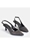 Large Nuamara Stiletto Back Open Evening Dress 41-42-43-44-Black Silver Stone - 2
