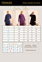 Women's Hijab Suit Large Size 2 Piece Set Hijab Combination Plum - 2