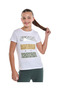 Printed T-Shirt with Crew Neck and Short Sleeves