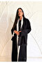 Women's Two Colour Reversible Abaya - Black and White - 3