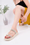Beige Women's Daily Stylish Slippers - 2