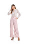 Embroidered Shirt with Classic Collar and Bishop Sleeves - 4