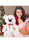 55 cm Santa Claus Teddy Bear - Cute and Cheerful Christmas Gift - 2