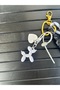 Balloon dog figure bag charm and keychain - 2