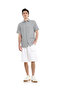 Solid Cargo Shorts with Drawstring Waist