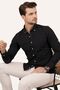 قميص رجالي من الكتان Slimfit - طوق أسود، أزرار، صندوق هدايا - 2