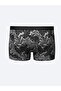Black Standard Fit Cotton Flexible Men's Boxers 3 Pcs - 5