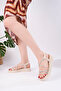Beige Women's Casual Stylish Sandals - 2
