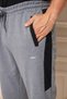 Men's Straight Leg Striped Relaxed Fit Sweatpants Smoked 6504-F - 7