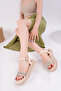 Beige Women's Casual Stylish Sandals - 2
