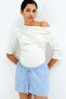 MAMA Drawstring muslin shorts - 5