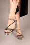 Fudgi̇e Stone Piping Wedge Heel Evening Dress Shoes Platinum - 5