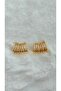 Gold Line Steel Earrings Gold