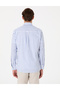 Navy Blue Regular Fit Striped Long Sleeve Shirt 50307093-Vr033 - 5