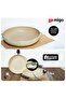 Impex Migo Nonstick Cookware Set-Aluminum With Granite Finish-5Layer Super Granite Coating-FKB BEIGE - 5
