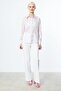 Patterned Transparent Shirt Powder 52352