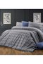 Gray Good Night Young Room Duvet Cover Set Single Duvet Cover Set with Elastic Sheet - 3