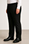 Men's Dad Black Classic Cut Large Size Fabric Trousers - 2
