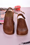 1008 Brown Colored Step Sandals - 2