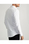 Dobby Patterned Long Sleeve Basic Easy Ironing Sweat Absorbing Shirt - 5