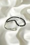Black Onyx Stone Barley Cut Natural Stone Rosary