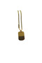 Gold Men's Steel Necklace |   Striped Plate Design |   Stylish and Modern Accessory |   Fade & Tarnish Resistant Chain - 2