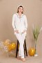 Ecru 3-Piece Maternity/Set with Dressing Gown - 2