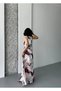 Wave Pattern Chiffon Dress - 3