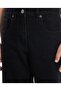 Solid Relaxed Jeans with Button Closure - 5