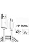 3 متر 1 قطعة كابل USB A إلى كابل Micro 3A سلك شحن سريع خط الهاتف المحمول كابل محول USB سلك لسامسونج - 8