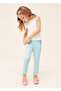 Female Child Summer Silvery Fabric Pants 3501