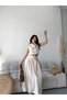 Women's Bottom Top Suit Button Detail Premium Vest Skirt Double Suit - 4