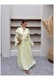Balloon Sleeve Ruffled Bust Dress