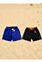 2 Swim Shorts - 2 Pockets with Mesh Inside, Waist Rubber and Tie Drawstring