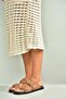 U267732702 Tan Suede Women's Slippers - 3