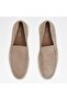 Seatide - Men's Genuine Leather Other Medium Beige Flat Laceless Loafers & Moccasins - 6
