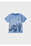 Boy's Short Sleeve T-shirt Blue 3011 - 4