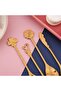 6-Piece Golden Bloom Series 6-Piece Teaspoon Heart Model Kyr-5312 - 3