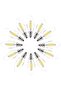 E14 4W Pack 10 Candle Bulb 40 Watt Equivalent LED Filament Light Bulbs Non-Dimmable Soft WW Cla
