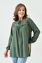 Lifera Şile Fabric Embroidered Mother Blouse - 4